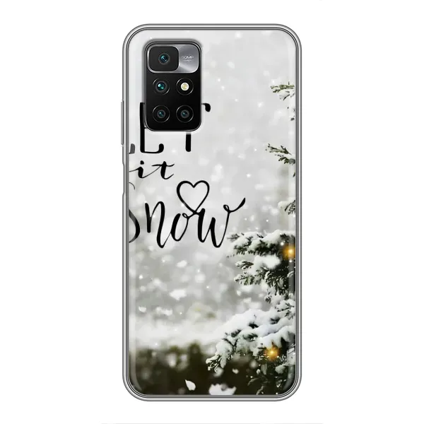 Чехол с принтом «Let it snow» для Xiaomi Redmi 10