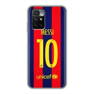 Чехлы Месси для Xiaomi Redmi 10 (AlphaPrint) (Messi Barca 10)