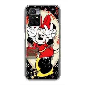 Чехол Disney Mouse Xiaomi Redmi 10 (PREMIUMPrint) (Минни peace)