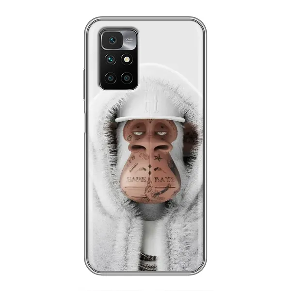 Чохол з принтом «мавпа NFT в тату» для Xiaomi Redmi 10