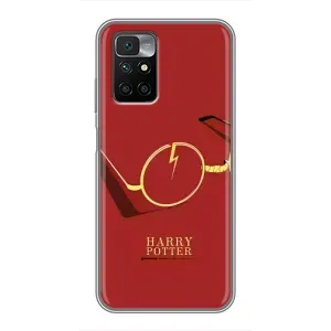 Чехлы с Гарри Поттером для Xiaomi Redmi 10 (AlphaPrint) (очки Гарри)