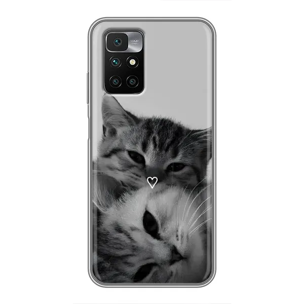 Чехол с принтом «Пара котов» для Xiaomi Redmi 10