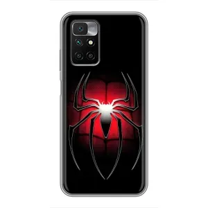 Чехол с человеком пауком для Xiaomi Redmi 10 - (AlphaPrint) (Паук марвел)