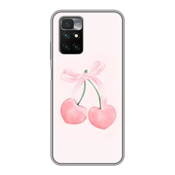 Чехол с принтом «Розовые вишни» для Xiaomi Redmi 10 Чехол с принтом «Розовые вишни» для Xiaomi Redmi 10