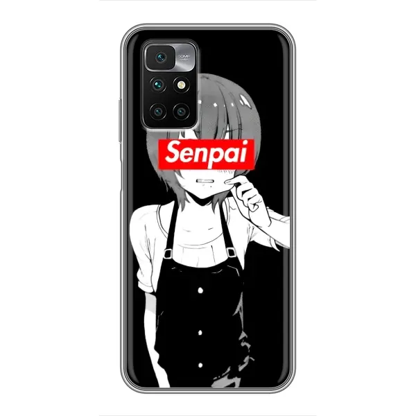 Чехол с принтом «Senpai» для Xiaomi Redmi 10 Чехол с принтом «Senpai» для Xiaomi Redmi 10