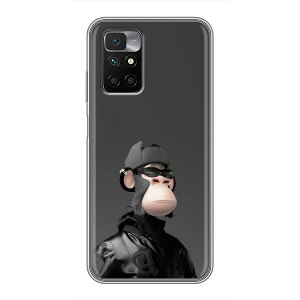 Чохол з принтом «стильна мавпа NFT» для Xiaomi Redmi 10