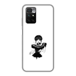 Чехлы Венсдей на Xiaomi Redmi 10 Уэнсдей (AlphaPrint) (танец Уэнздей)