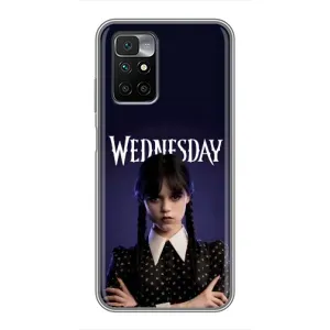 Чехлы Венсдей на Xiaomi Redmi 10 Уэнсдей (AlphaPrint) (Wednesday)