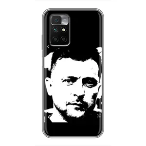 Чехол для Xiaomi Redmi 10 (AlphaPrint - с принтом Зеленского) (Зеленский АРТ)
