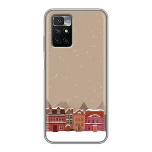 Новогодние, Праздничные Чехлы для Xiaomi Redmi 10 - 2024 год (Зимний город)