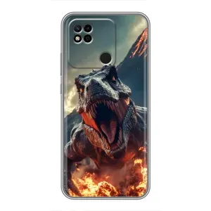 Чохол з картинкою 'Хижаки' для Xiaomi Redmi 10A (Вогняний динозавр)