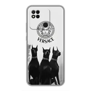 Чехлы VERSACE для Редми 10А (PREMIUMPrint) (Доберман Версаче)