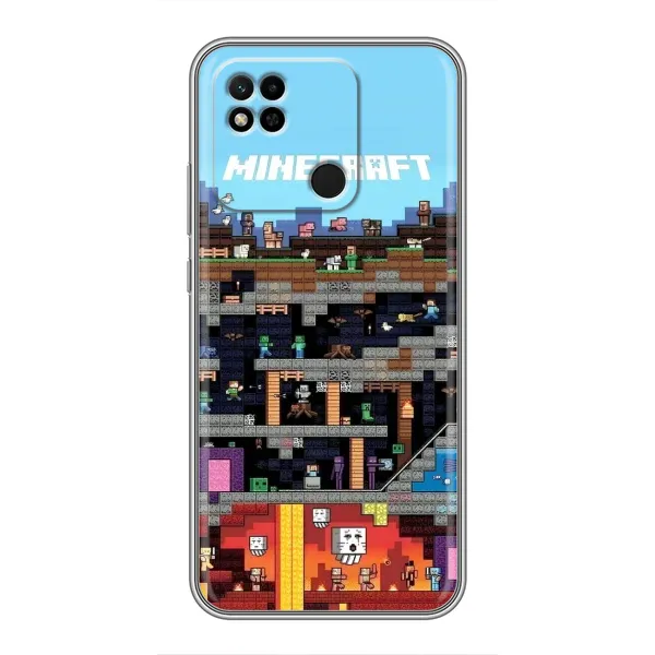 Чохол з принтом «фон Minecraft» для Xiaomi Redmi 10A