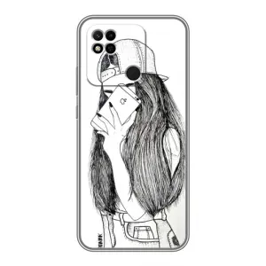 Чехол с печатью для Xiaomi Redmi 10A - (Мода) (AlphaPrint) (Фото девочки)