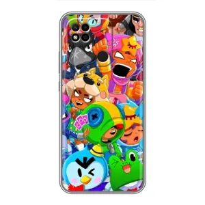 Чехлы Brawl Stars для Xiaomi Redmi 10A (AlphaPrint) (Герої Бравл Старс)