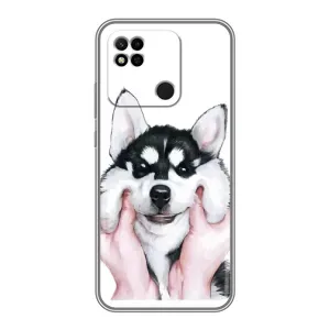 Чохол з Хаскі Xiaomi Redmi 10A - (AlphaPrint) (Хаскі улибака)