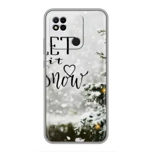 Новорічні, Святкові Чохли для Xiaomi Redmi 10A - 2024 год (Let it snow)