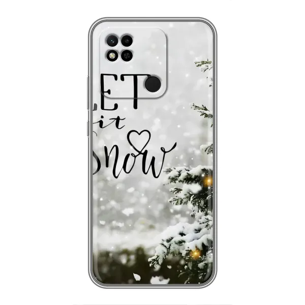 Чехол с принтом «Let it snow» для Xiaomi Redmi 10A