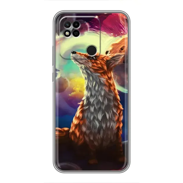 Чохол з принтом «Лисичка в космосі» для Xiaomi Redmi 10A
