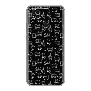 Чохол з принтом для Xiaomi Redmi 10A (AlphaPrint) Модні коти (Маленькі котики)