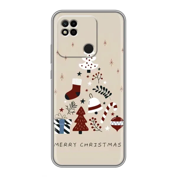 Чохол з принтом «Merry Christmas» для Xiaomi Redmi 10A