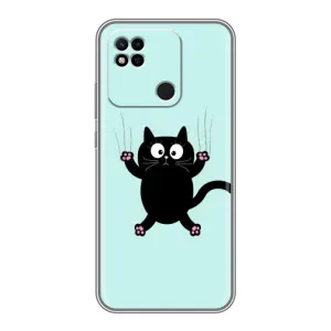 Чохол з принтом для Xiaomi Redmi 10A (AlphaPrint) Модні коти (Падаючий кіт)