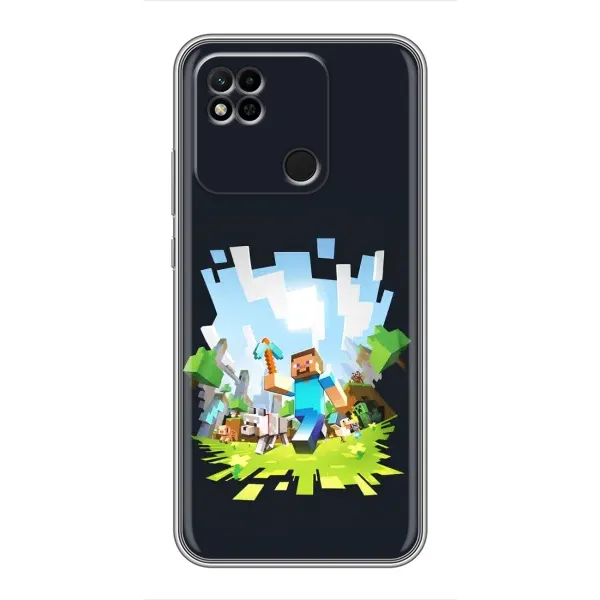 Чохол з принтом «персонажі Minecraft» для Xiaomi Redmi 10A