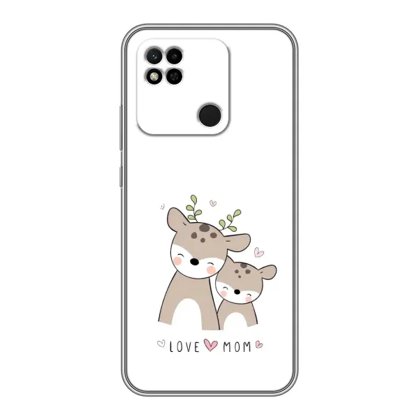 Чохол з принтом «Оленята мама і малюк» для Xiaomi Redmi 10A Чохол з принтом «Оленята мама і малюк» для Xiaomi Redmi 10A