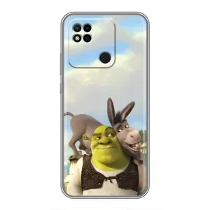 Чохол з мультфільмом Шрек на Xiaomi Redmi 10A (Шрек та Осел)
