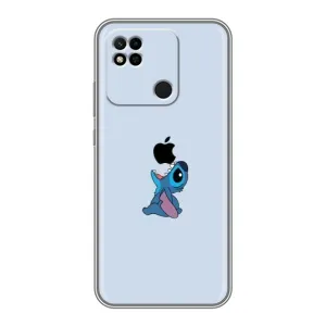 Чохол з принтом Стіч на Xiaomi Redmi 10A (Stitch apple)