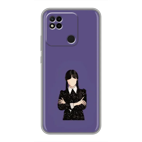 Чехол с принтом «Уэнздей в черном» для Xiaomi Redmi 10A