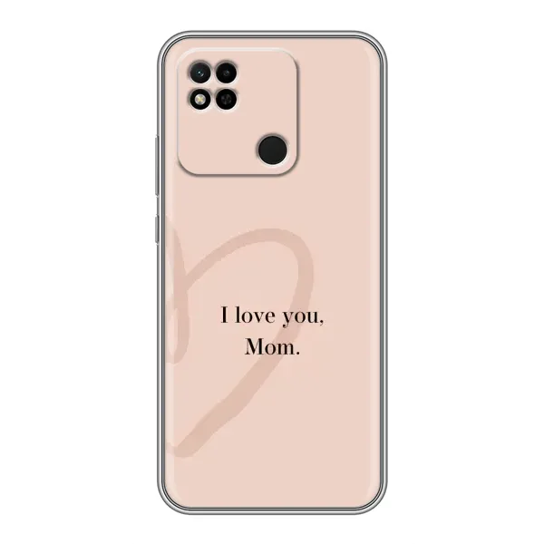 Чохол з принтом «Серце мамі» для Xiaomi Redmi 10A Чохол з принтом «Серце мамі» для Xiaomi Redmi 10A