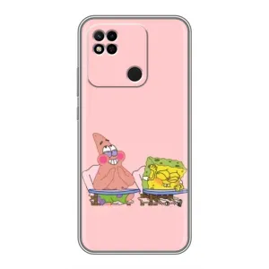 Чохол Губка Боб для Ксяомі Редмі 10А (За партою)