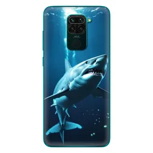 Чехол с картинкой «Хищники» для Xiaomi Redmi 10X (Акула под водой)