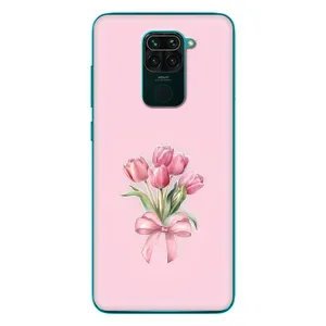 Чохол з розовим принтом для Xiaomi Redmi 10X (Букет квітів)