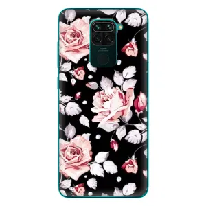 Чохли з квітами для Xiaomi Redmi 10X (VPrint) (Квіти на чорному)