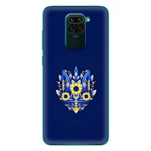Чехлы для Xiaomi Redmi 10X Укр. Символика (AlphaPrint) (Цветочный Герб)