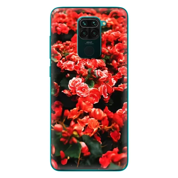 Чехол с принтом «Цветы красные» для Xiaomi Redmi 10X Чехол с принтом «Цветы красные» для Xiaomi Redmi 10X