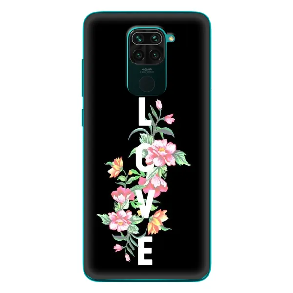 Чехол с принтом «Цветы LOVE» для Xiaomi Redmi 10X