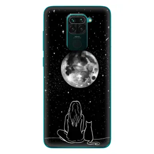 Чохол з малюнком кіт на Xiaomi Redmi 10X (Дівчина з котом)