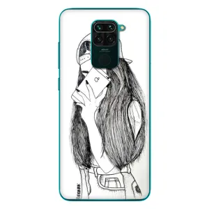 Чехол с печатью для Xiaomi Redmi 10X - (Мода) (AlphaPrint) (Фото девочки)