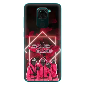 Чехол Гра в кальмара для Xiaomi Redmi 10X (Охранники Игра кальмара)