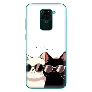 Чохол з малюнком кіт на Xiaomi Redmi 10X (Коти в окулярах)