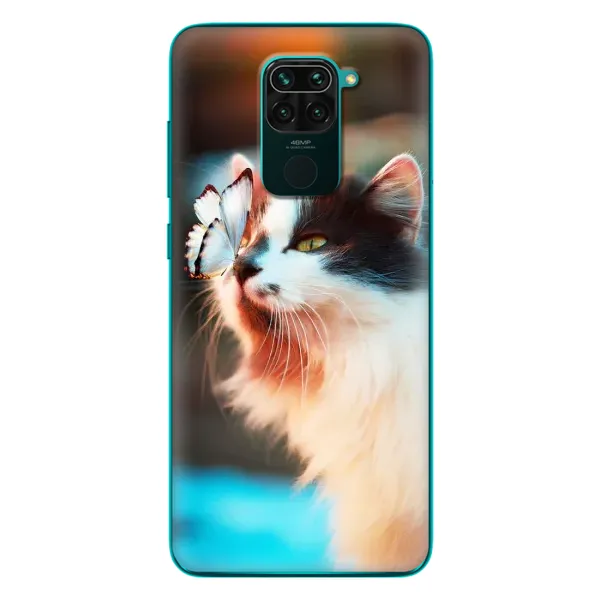 Чехол с принтом «Котик с бабочкой» для Xiaomi Redmi 10X
