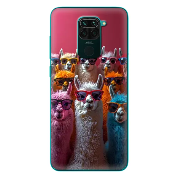 Чехол с принтом «Ламы в очках» для Xiaomi Redmi 10X Чехол с принтом «Ламы в очках» для Xiaomi Redmi 10X