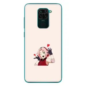 Чехлы Персонажи Аниме Наруто для Xiaomi Redmi 10X (AlphaPrint) (Лайк Сакура)