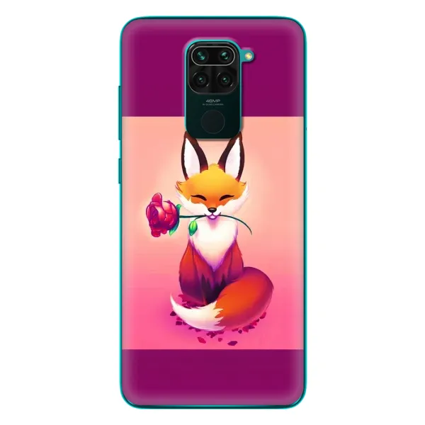 Чохол з принтом «Лиса з трояндою» для Xiaomi Redmi 10X