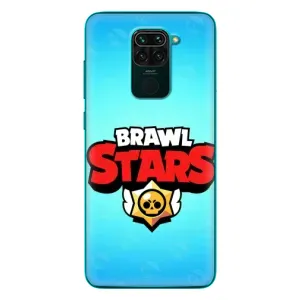 Чехлы Brawl Stars для Xiaomi Redmi 10X (AlphaPrint) (Лого Бравл Старс)