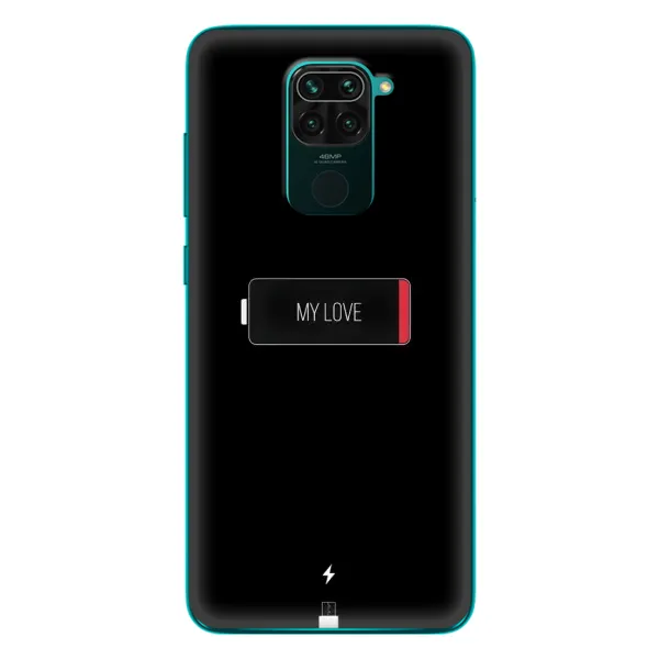 Чехол с принтом «Love battery» для Xiaomi Redmi 10X