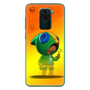 Чехол для Xiaomi Redmi 10X Бравл Старс (VPrint) (Мальчик Леон)